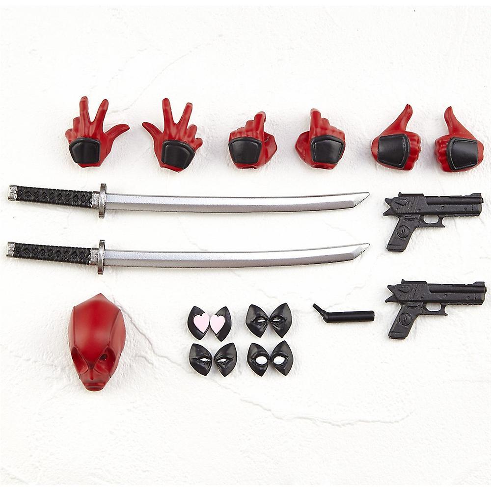 Foto 3 | Venta Internacional - Figura de Acción Deadpool con Cara Extraíble Reemplazable