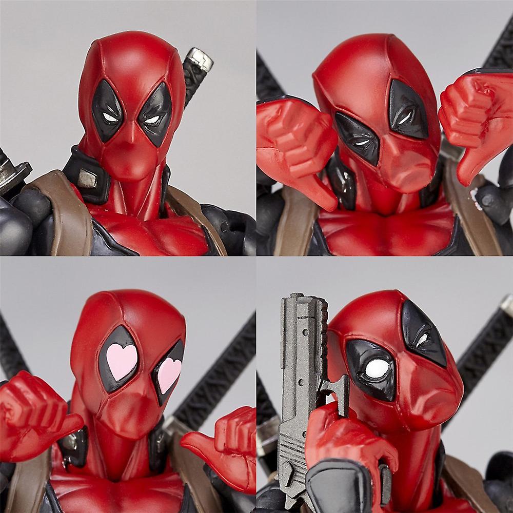 Foto 4 | Venta Internacional - Figura de Acción Deadpool con Cara Extraíble Reemplazable