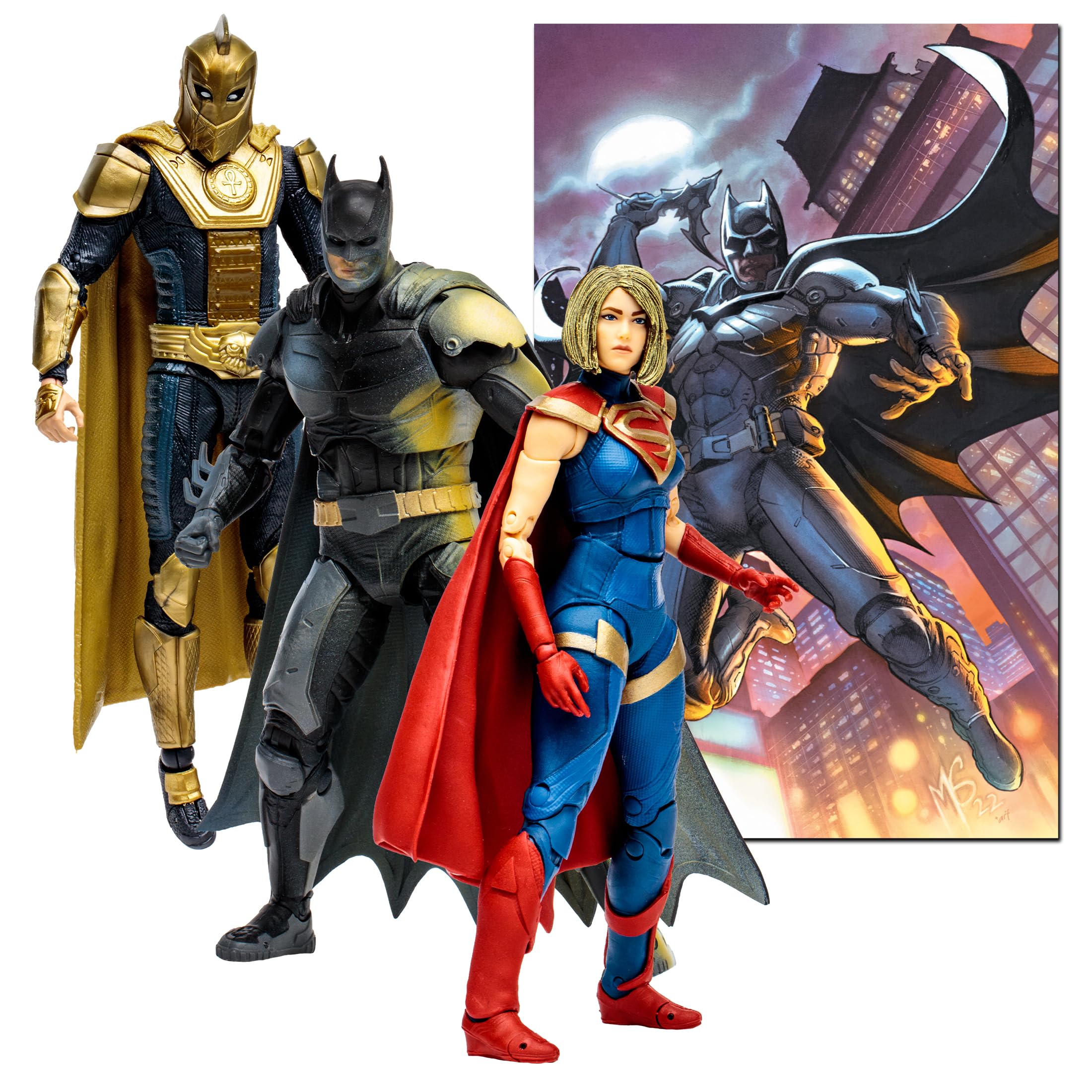 Venta Internacional - Figura de Acción Mcfarlane Batman Supergirl Dr.fate