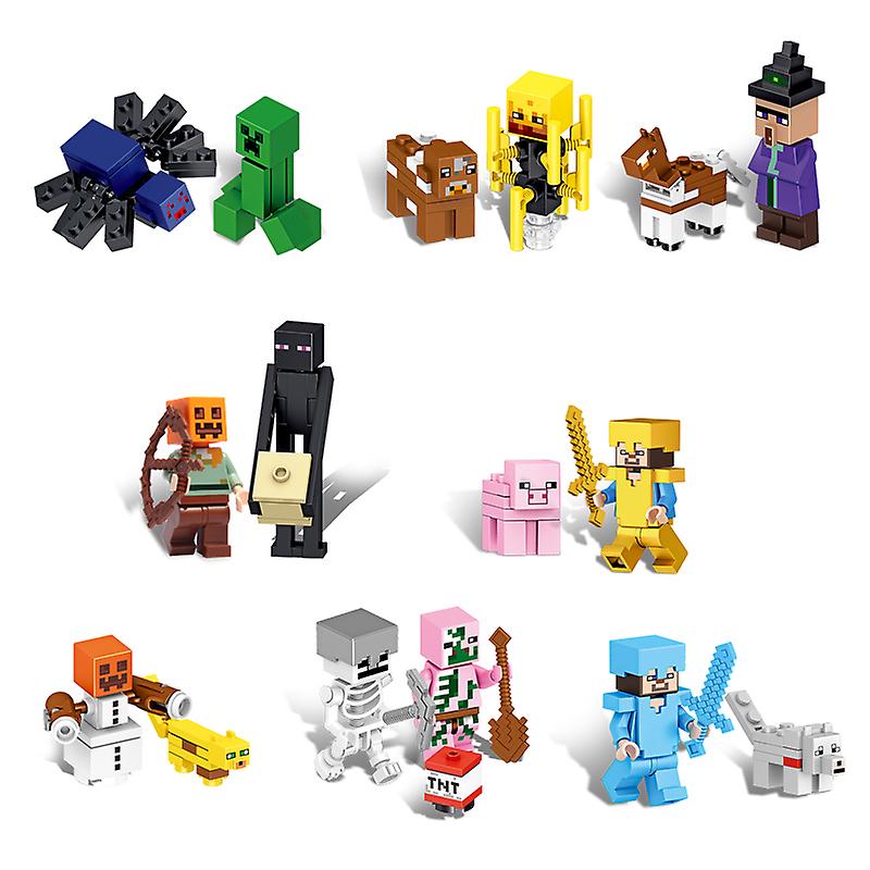 Foto 2 pulgar | Venta Internacional - Set De Minifiguras De Juguete Minecraft Ninja, 16 Piezas Para Niños, 4,5 Cm