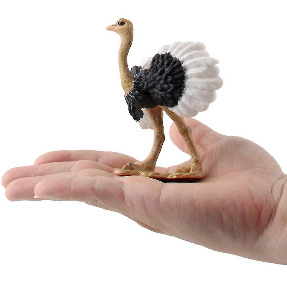 Foto 5 pulgar | Venta Internacional - Figura De Acción Decorativa De Pvc Con Forma De Avestruz Sajy, 7 X 9 Cm