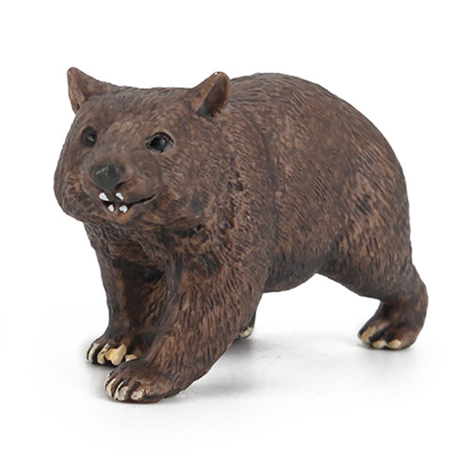 Venta Internacional - Figura Decorativa De Escritorio De Pvc Macizo De Sajy, Oso Negro, De Acción