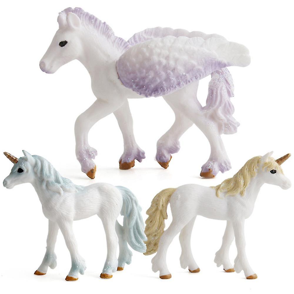 Foto 5 | Venta Internacional - Figura De Acción Sajy Pegasus Unicorn, Diseño De Unicornio, De Pvc Macizo, Decoración De Escri
