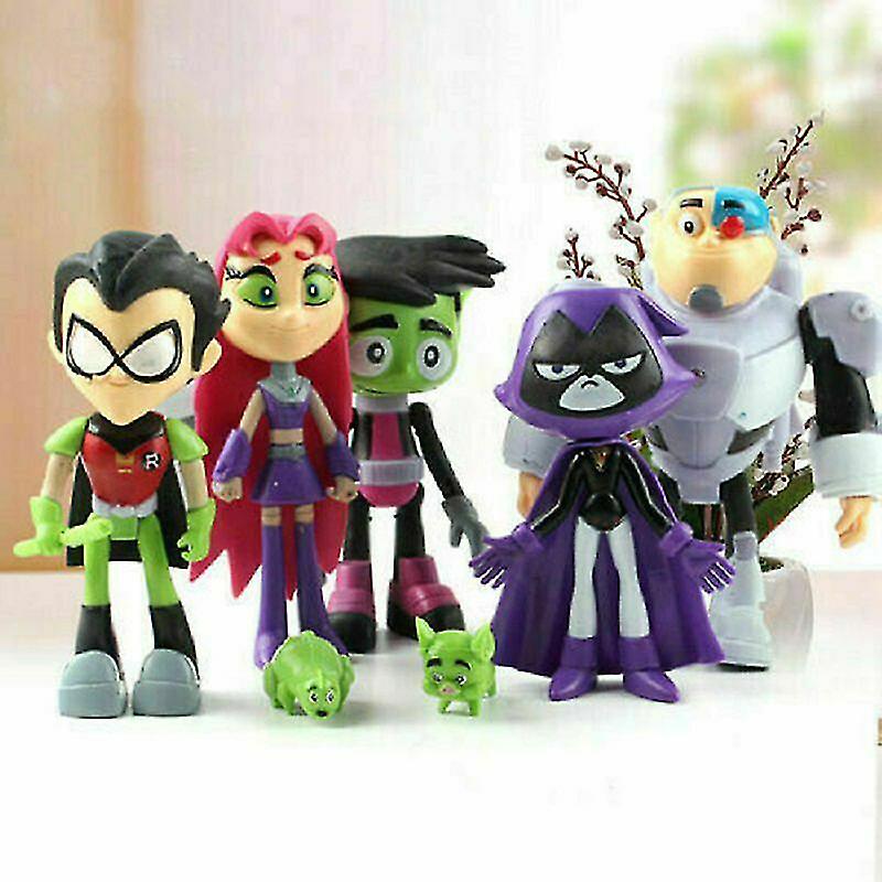 Foto 4 pulgar | Venta Internacional - Set De Figuras De Acción Tianrui Teen Titans Go Robin Cyborg Beast