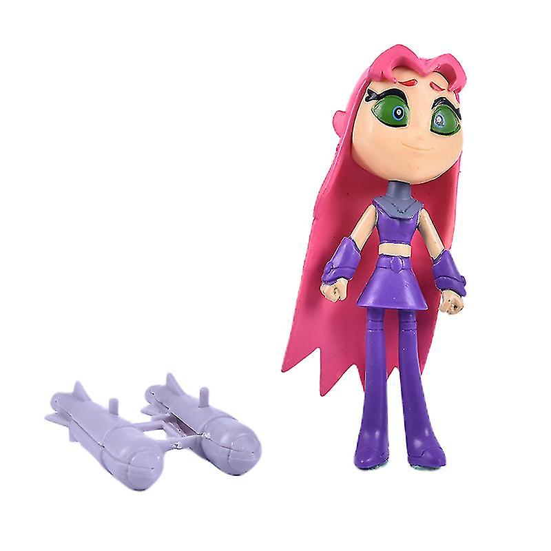 Foto 6 pulgar | Venta Internacional - Set De Figuras De Acción Tianrui Teen Titans Go Robin Cyborg Beast