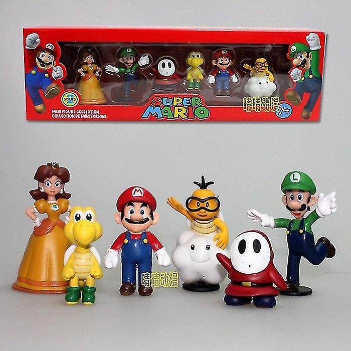 Foto 2 pulgar | Venta Internacional - Figura De Pvc Sajy Super Mario Bros., 6 Piezas, Juguetes De Acción De 3 A 7 Cm