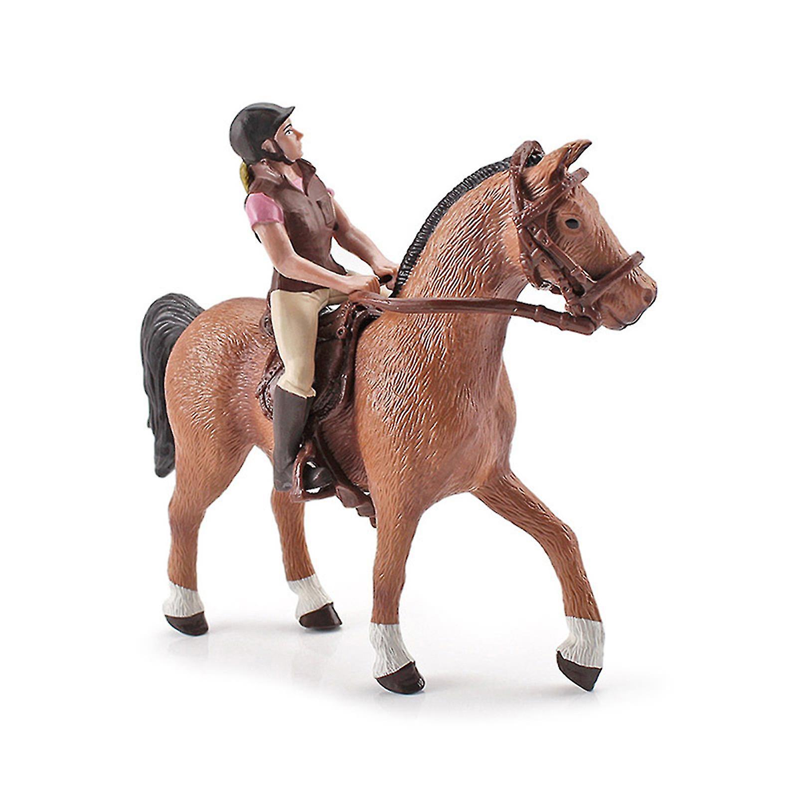 Venta Internacional - Figura De Acción Con Adorno Decorativo De Sajy Lady Montando A Caballo