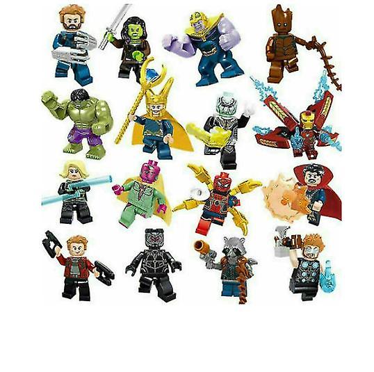 Foto 2 pulgar | Venta Internacional - Minifiguras Avengers Superheroes, Set De 16