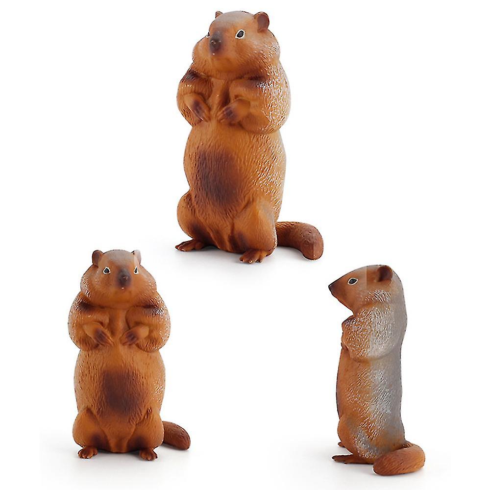 Venta Internacional - Figura Decorativa De Escritorio De Pvc Macizo De Sajy Groundhog, De Acción