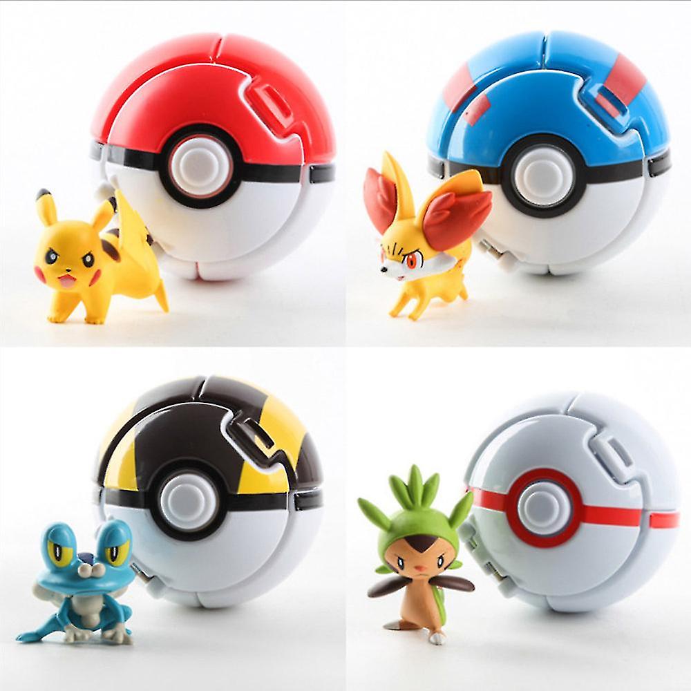Foto 4 pulgar | Venta Internacional - Figura De Acción Pocket Monster De La Colección Pokeball Ball, 7 Cm