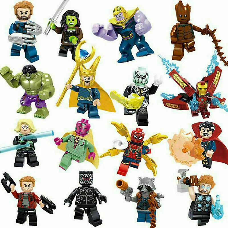 Foto 2 pulgar | Venta Internacional - Set De 16 Minifiguras De Superhéroes De Los Vengadores, 4,5 Cm