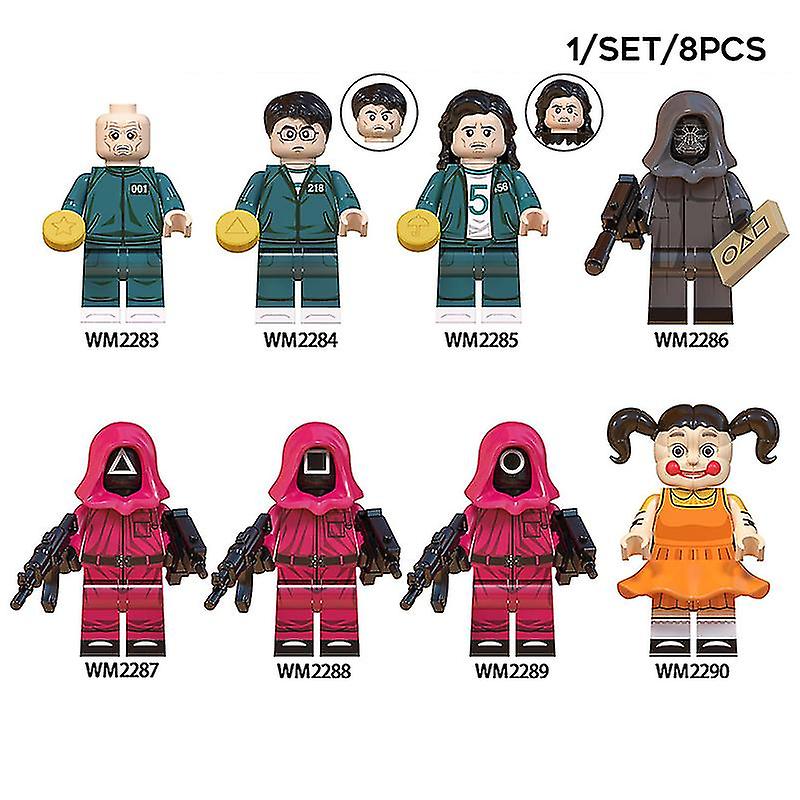Foto 3 pulgar | Venta Internacional - Colección De Minifiguras: Juguetes, Personajes De Sajy Squid Games