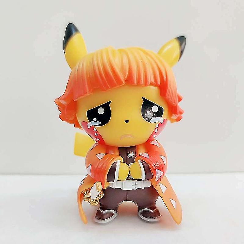 Foto 4 pulgar | Venta Internacional - Figura De Acción Sajy, Versión Q, Personaje De Anime Pikachu, 10-11 Cm