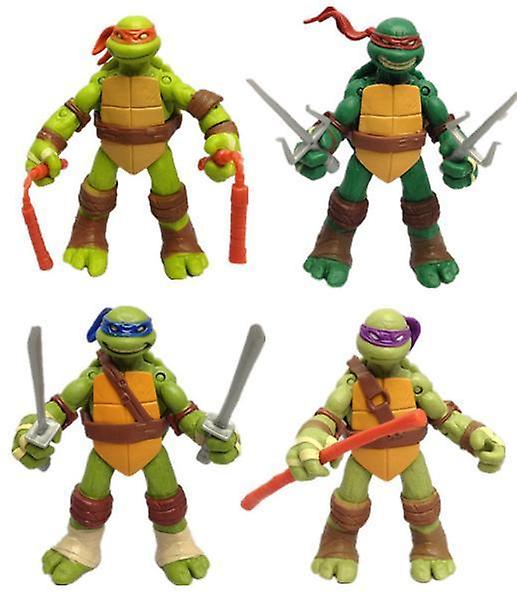 Foto 2 pulgar | Venta Internacional - Figura Teenage Mutant Ninja Turtles, 12 Cm, Paquete De 4