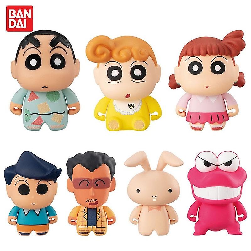 Venta Internacional - Figura Toy Bandai Crayon Shinchan 7 Unidades/juego De 4 Cm De Pvc