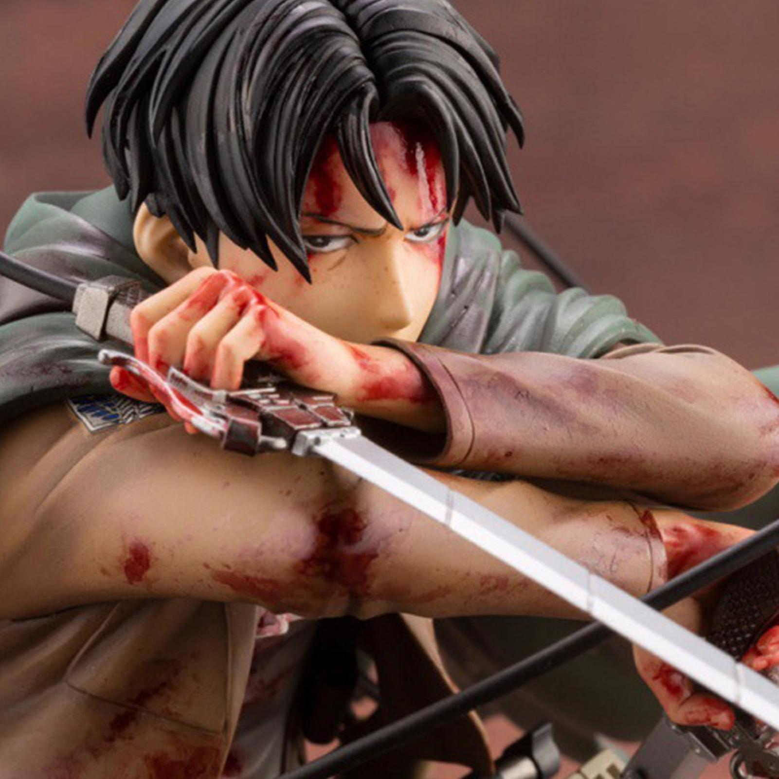Foto 4 pulgar | Venta Internacional - Figura De Acción Sajy Attack On Titan Levi Ackerman De Pvc De 18 Cm