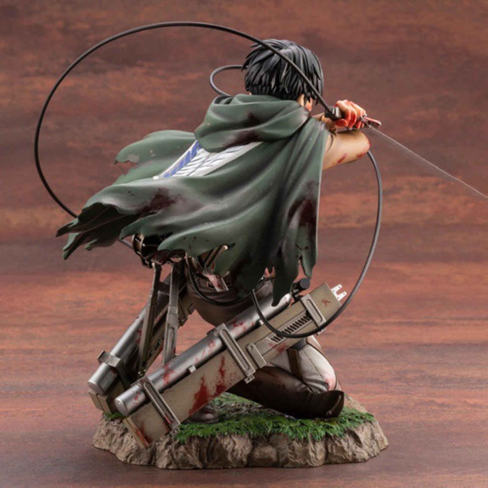 Foto 5 pulgar | Venta Internacional - Figura De Acción Sajy Attack On Titan Levi Ackerman De Pvc De 18 Cm