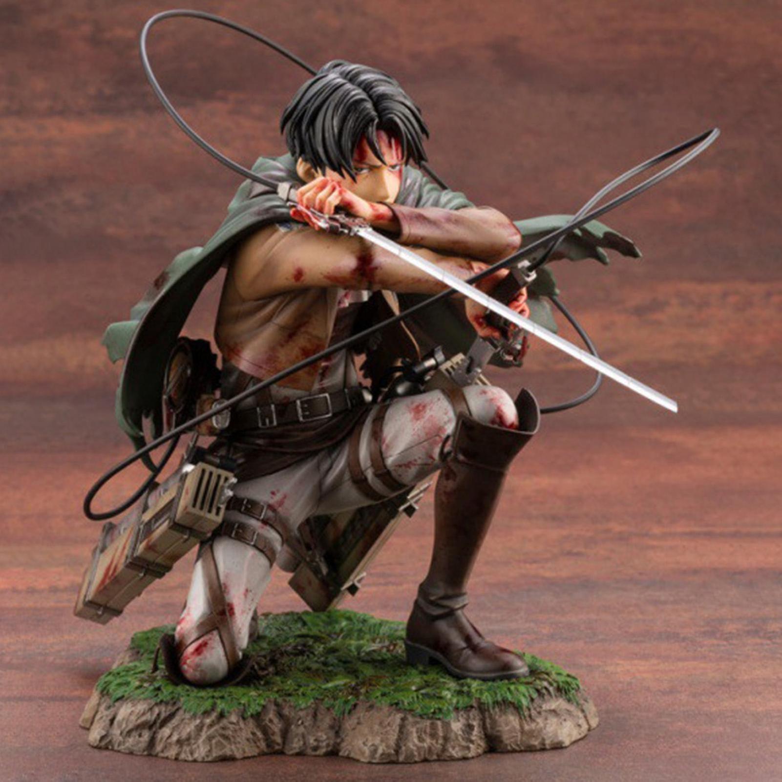 Foto 6 pulgar | Venta Internacional - Figura De Acción Sajy Attack On Titan Levi Ackerman De Pvc De 18 Cm