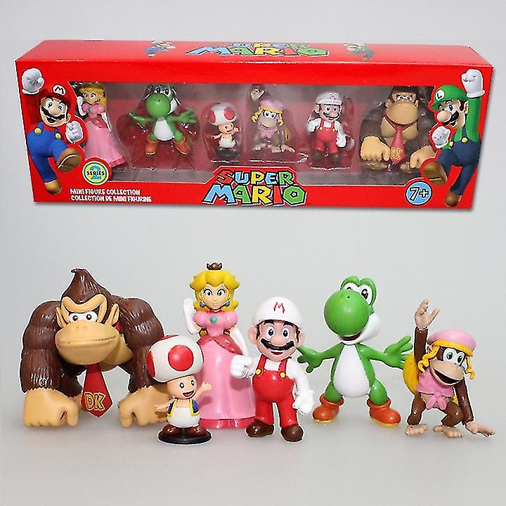 Foto 2 pulgar | Venta Internacional - Figura De Pvc Sajy Super Mario Bros., 6 Piezas, Juguetes De Acción De 3 A 7 Cm