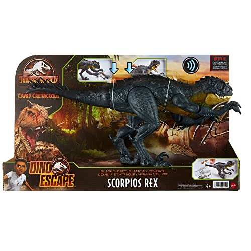 Foto 9 pulgar | Venta Internacional - Figura De Acción Mattel Jurassic World Slash 'n Battle Scorpios