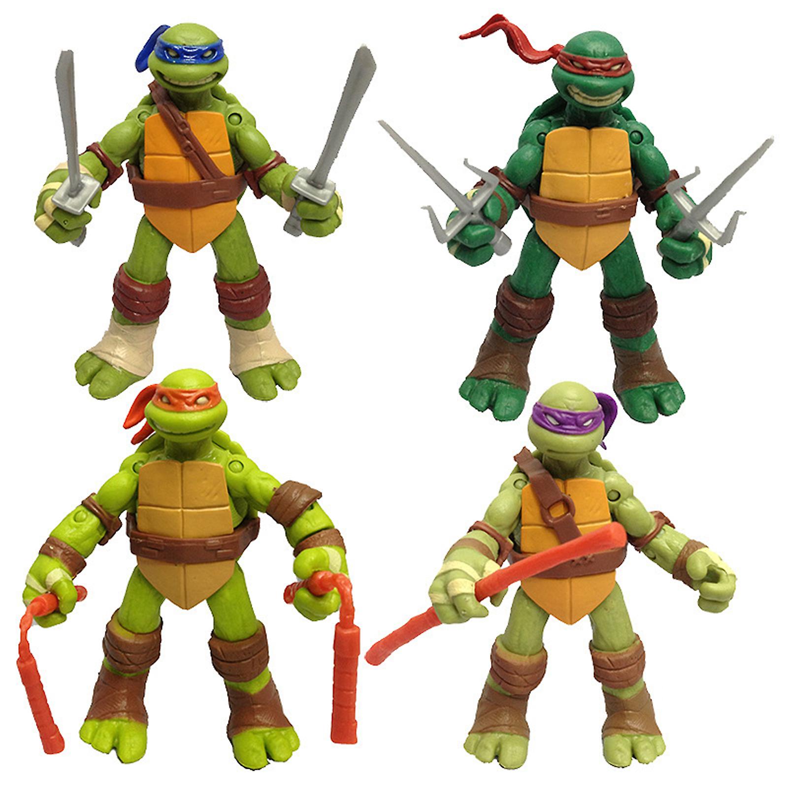 Foto 2 pulgar | Venta Internacional - Juego De 4 Figuras De Acción Teenage Mutant Ninja Turtles