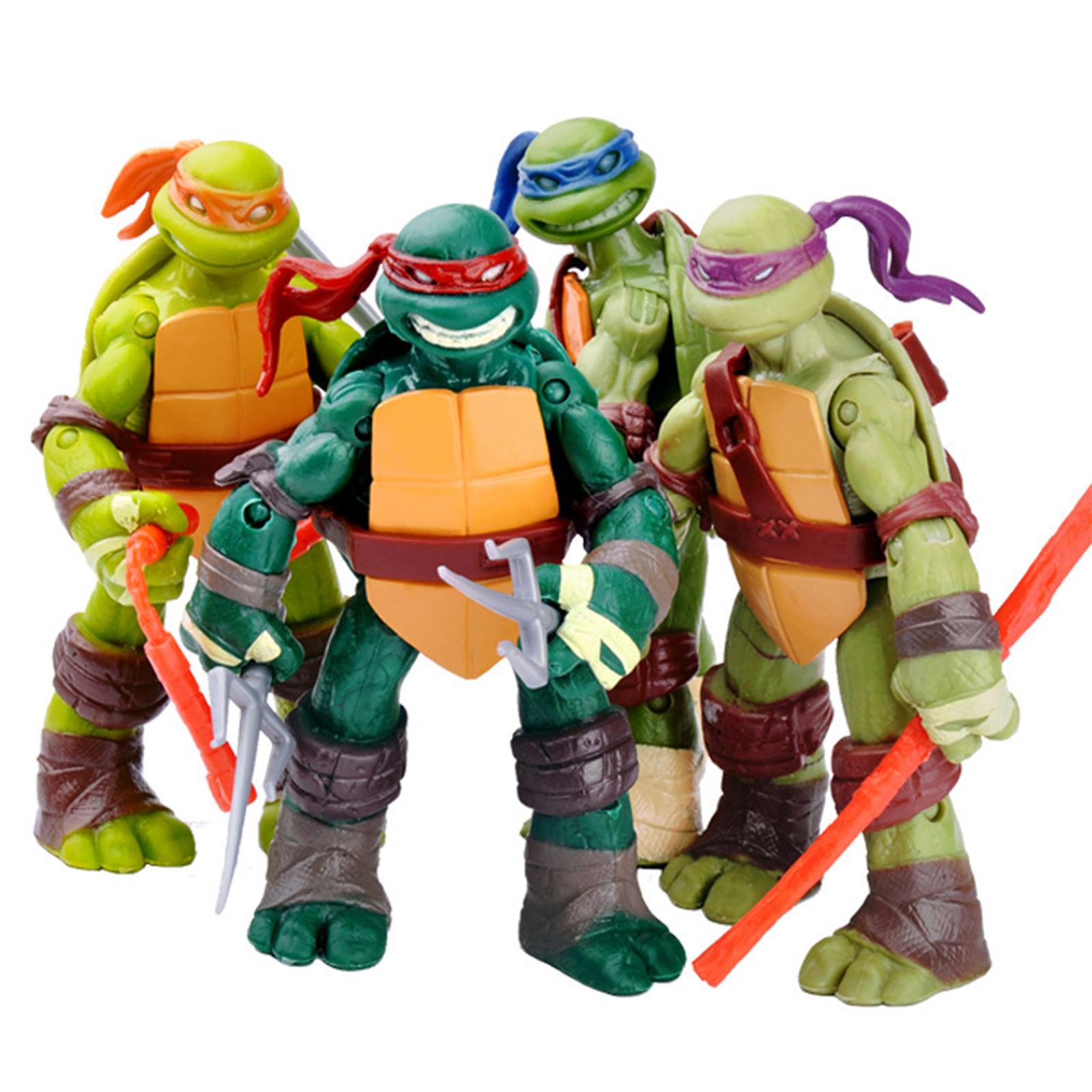 Foto 3 pulgar | Venta Internacional - Juego De 4 Figuras De Acción Teenage Mutant Ninja Turtles