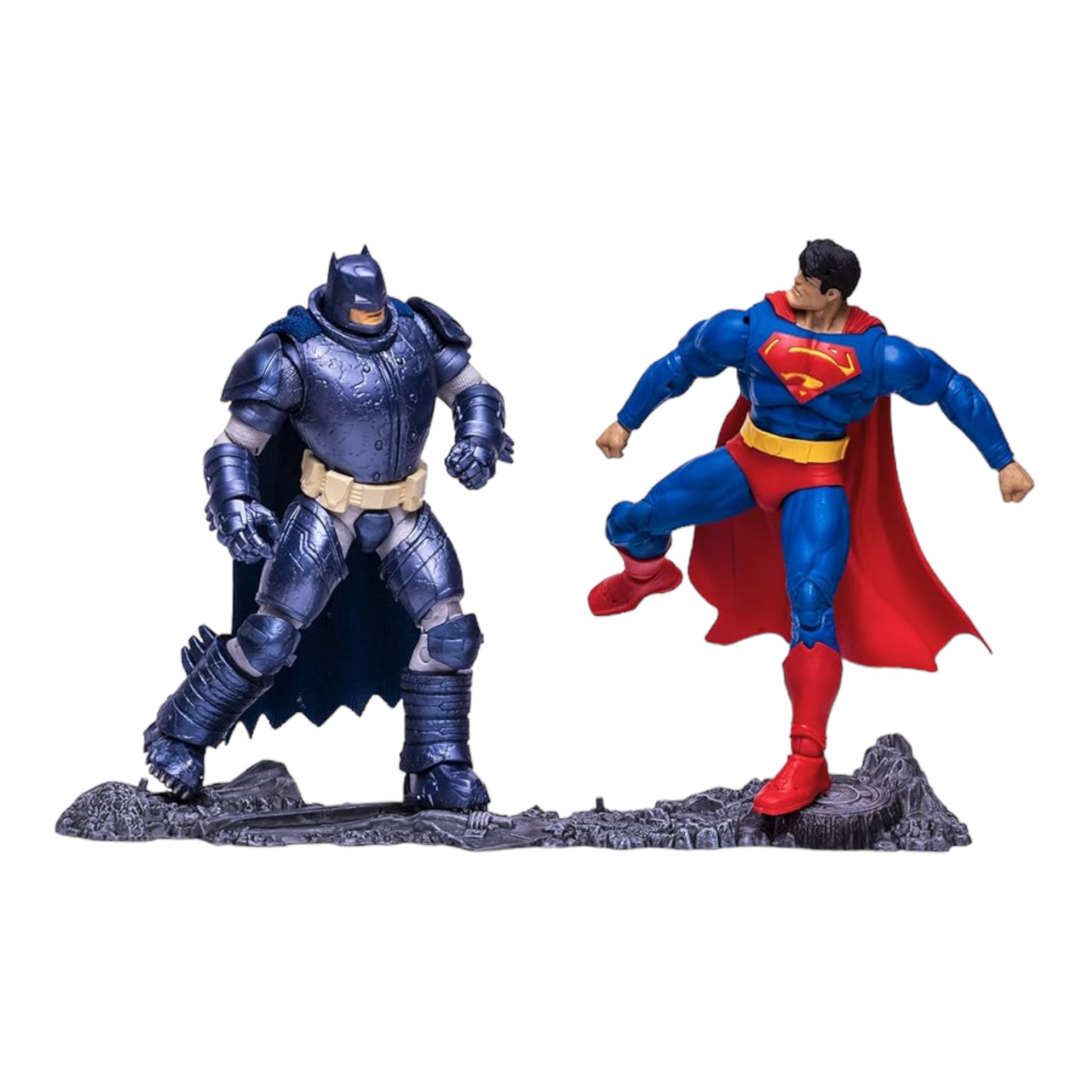 Multiverse Superman Vs. Armored Batman Mcfarlane The Dark Knight Return Dc
