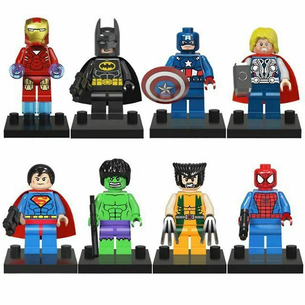 Foto 2 pulgar | Venta Internacional - Set De Minifiguras Avengers Batman Hulk Superman X8