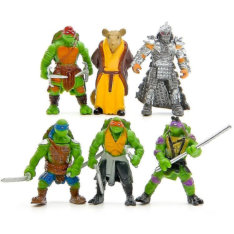 Foto 2 pulgar | Venta Internacional - Figura De Acción Sajy Mini Turtles, 6 Unidades/bolsa De 5 Cm, Dibujos Animados De Pvc