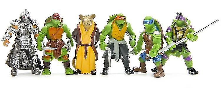 Foto 3 pulgar | Venta Internacional - Figura De Acción Sajy Mini Turtles, 6 Unidades/bolsa De 5 Cm, Dibujos Animados De Pvc