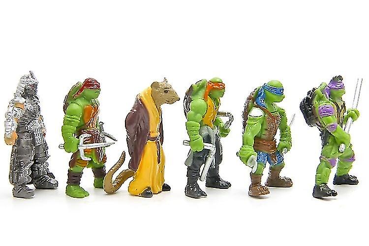 Foto 4 pulgar | Venta Internacional - Figura De Acción Sajy Mini Turtles, 6 Unidades/bolsa De 5 Cm, Dibujos Animados De Pvc