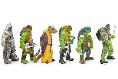 Foto 3 | Venta Internacional - Figura De Acción Sajy Mini Turtles, 6 Unidades/bolsa De 5 Cm, Dibujos Animados De Pvc
