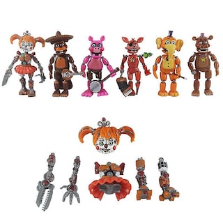 Foto 3 | Venta Internacional - Figura De Acción De Pvc De Toy Set Bear, 6 Unidades, De Sajy Freddy Bear, 13 Cm