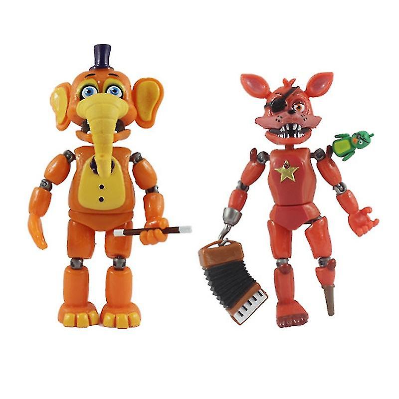 Foto 5 pulgar | Venta Internacional - Figura De Acción De Pvc De Toy Set Bear, 6 Unidades, De Sajy Freddy Bear, 13 Cm