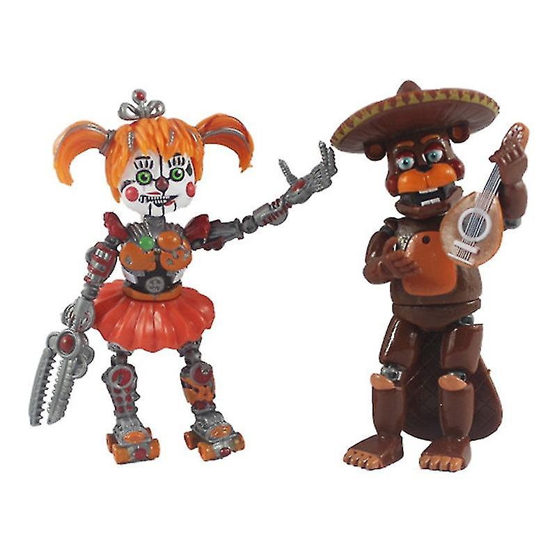 Foto 6 pulgar | Venta Internacional - Figura De Acción De Pvc De Toy Set Bear, 6 Unidades, De Sajy Freddy Bear, 13 Cm