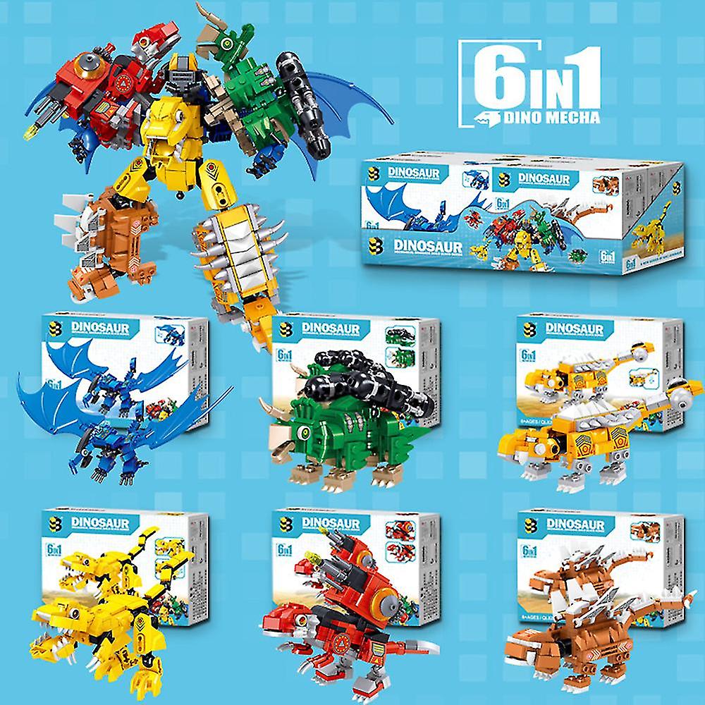 Foto 3 | Venta Internacional - Minifigura De Juguete Sajy Dinosaur Mecha Diy Para Niños