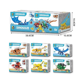 Foto 4 | Venta Internacional - Minifigura De Juguete Sajy Dinosaur Mecha Diy Para Niños