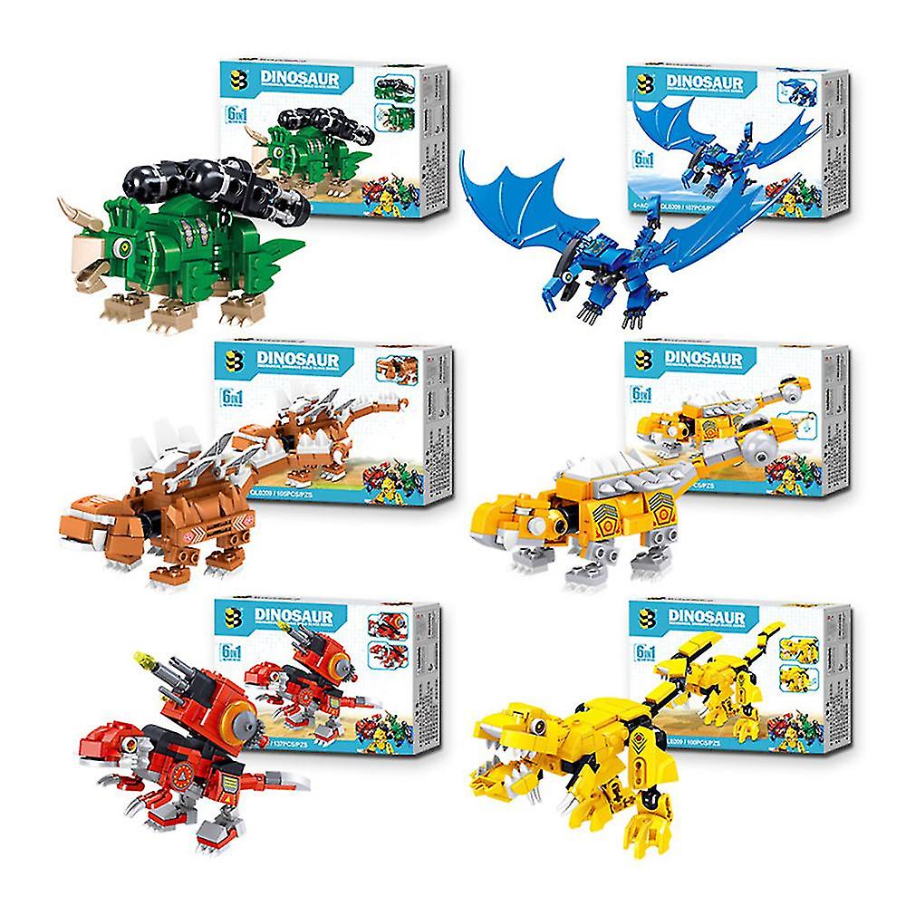 Foto 5 | Venta Internacional - Minifigura De Juguete Sajy Dinosaur Mecha Diy Para Niños