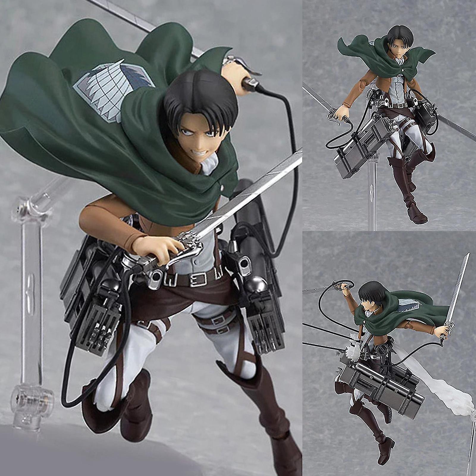 Venta Internacional - Figura De Acción Sajy Attack On Titan Levi Mikasa Eren Pvc 15 Cm