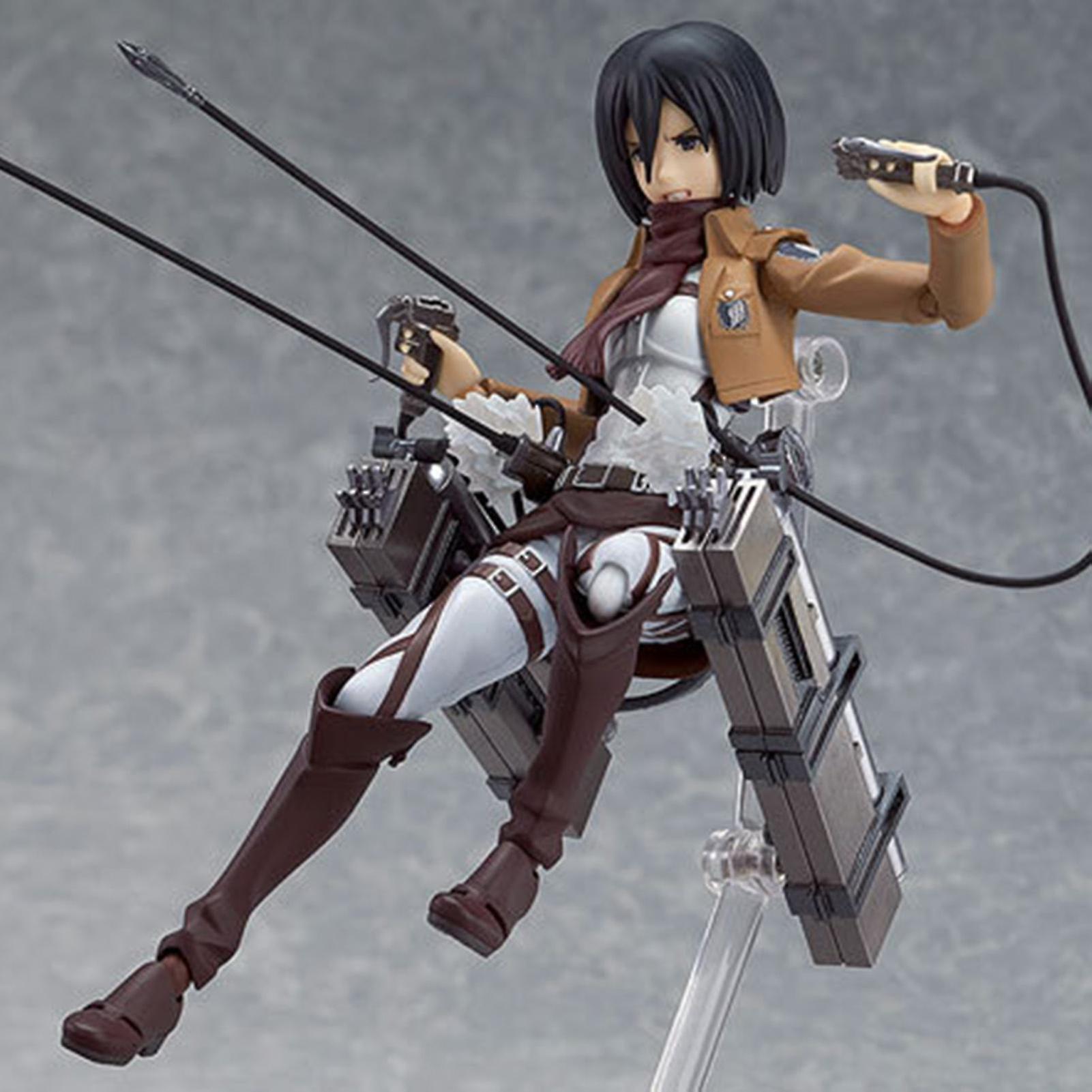 Foto 4 pulgar | Venta Internacional - Figura De Acción Sajy Attack On Titan Levi Mikasa Eren Pvc 15 Cm