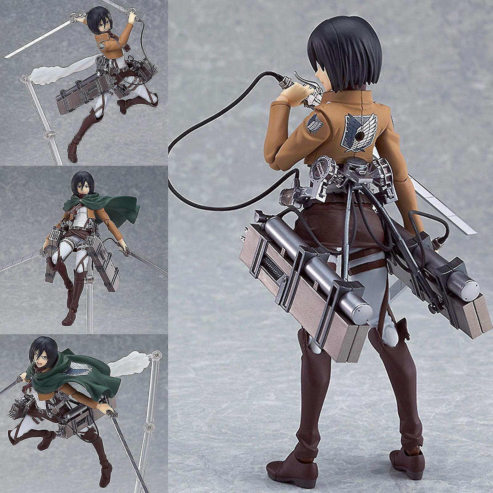 Foto 6 pulgar | Venta Internacional - Figura De Acción Sajy Attack On Titan Levi Mikasa Eren Pvc 15 Cm