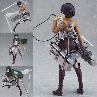 Foto 5 | Venta Internacional - Figura De Acción Sajy Attack On Titan Levi Mikasa Eren Pvc 15 Cm