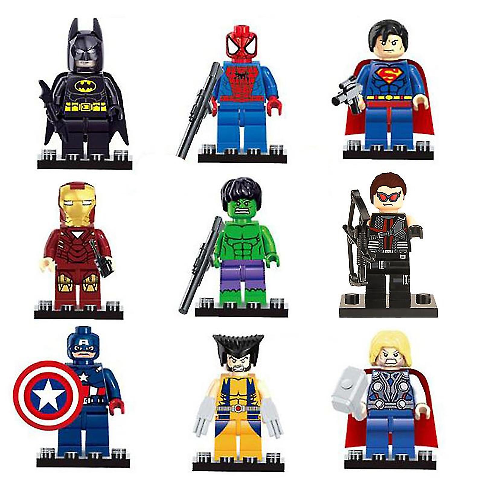 Venta Internacional - Set De Minifiguras Marvel Avengers Super Hero Comic, 9 Unidades