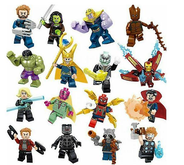 Foto 2 pulgar | Venta Internacional - Minifiguras Avengers Infinity War Super Heroes X16