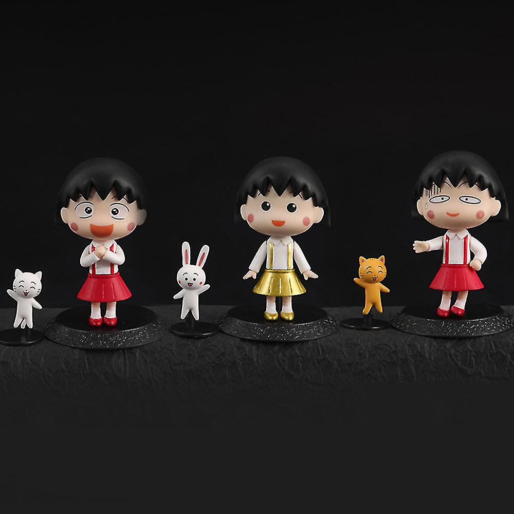 Foto 2 pulgar | Venta Internacional - Juego De Juguetes De Pvc Sajy Chibi Maruko-chan De 4/8 Cm