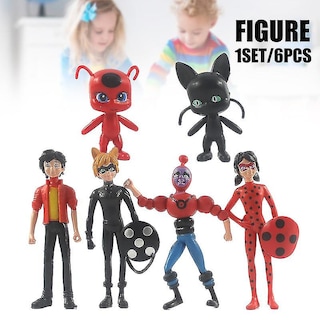Foto 1 | Venta Internacional - Figuras De Acción De La Colección De Anime Sajy Lady Bug & Cat Noir