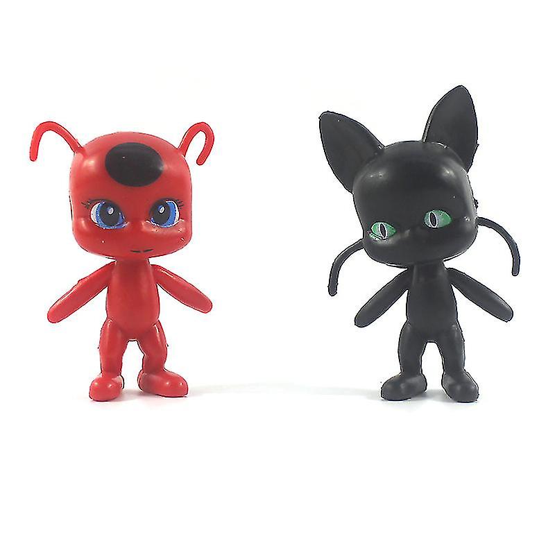 Foto 4 pulgar | Venta Internacional - Figuras De Acción De La Colección De Anime Sajy Lady Bug & Cat Noir