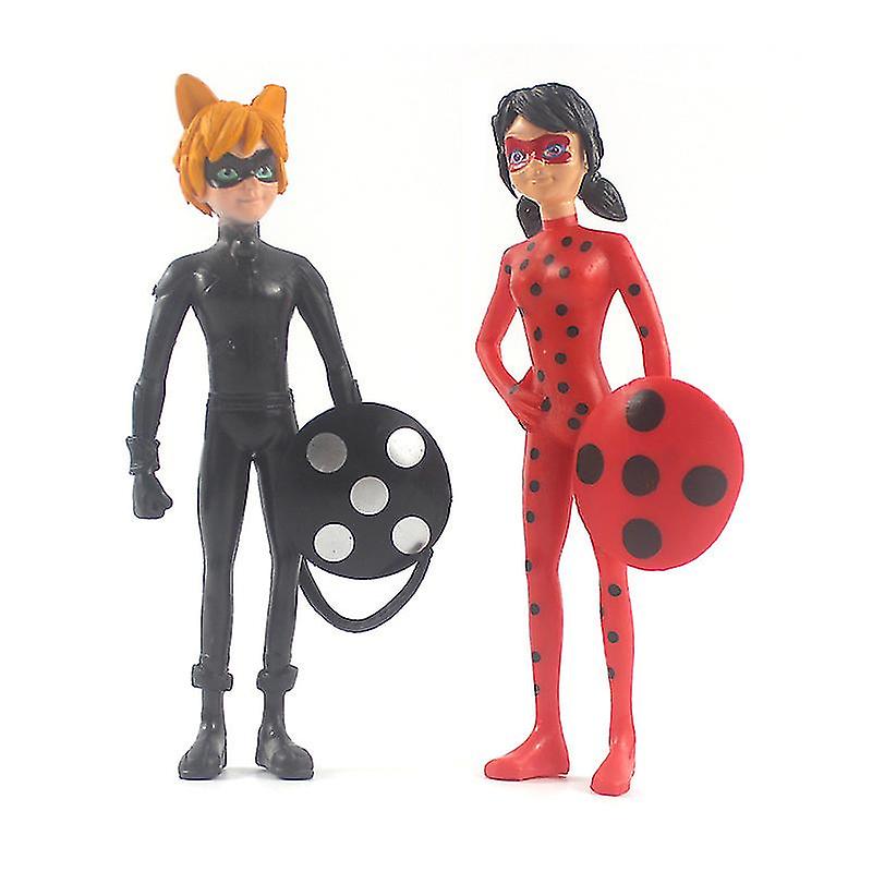 Foto 5 pulgar | Venta Internacional - Figuras De Acción De La Colección De Anime Sajy Lady Bug & Cat Noir