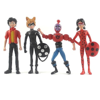 Foto 5 | Venta Internacional - Figuras De Acción De La Colección De Anime Sajy Lady Bug & Cat Noir
