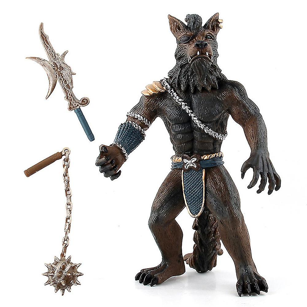Foto 2 pulgar | Venta Internacional - Figura De Acción Sajy Werewolf Warrior, Pvc Macizo, 20 Cm